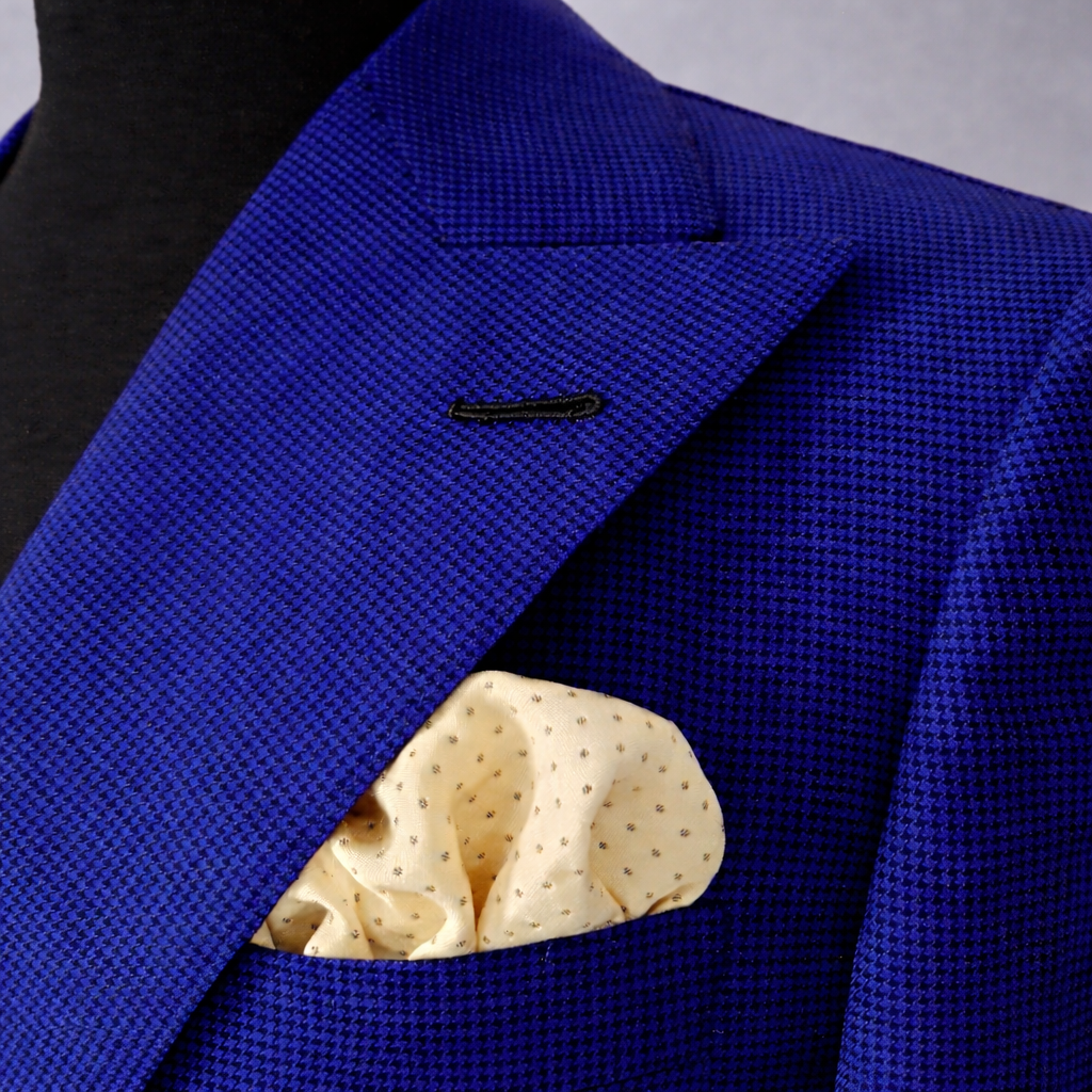 Royal Blue Houndstooth double breasted suit