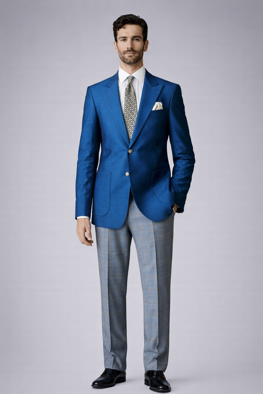 Electric blue suit separetes